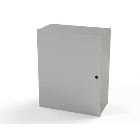 Saginaw Control & Engineering 1/4 Turn Latch Electrical Enclosures, 30 in H, 12 in D, 24 in W, NEMA 1, Carbon Steel SCE-30N2412LP